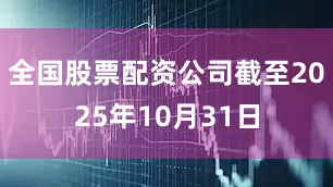 全国股票配资公司截至2025年10月31日