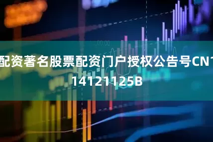 配资著名股票配资门户授权公告号CN114121125B