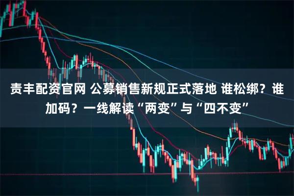 责丰配资官网 公募销售新规正式落地 谁松绑？谁加码？一线解读“两变”与“四不变”